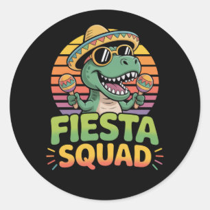 Fiesta Stemmingen Cinco de Mayo – Vier het Mexicaa Ronde Sticker