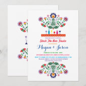 Fiesta Stock The Bar Mexico Fiançailles Invitation (Devant / Derrière)