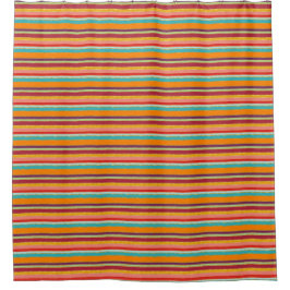 Fiesta Striped Shower Curtain Douchegordijn