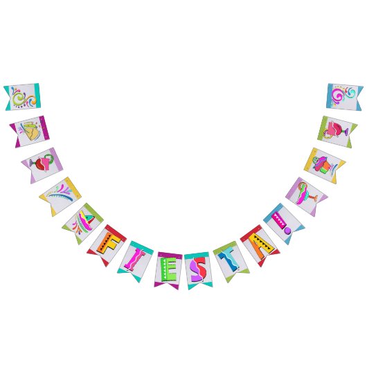 FIESTA Swallowtail Pennant Banner (Alle)