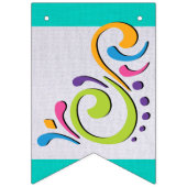 FIESTA Swallowtail Pennant Banner (Eerste vlag)
