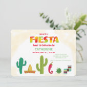 Fiesta Sweet 16 Celebration Kaart (Staand voorkant)