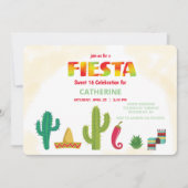 Fiesta Sweet 16 Celebration Kaart (Voorkant)