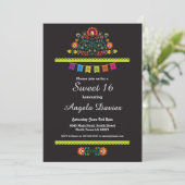 Fiesta Sweet 16 fête d'anniversaire Invitation mex (Debout devant)