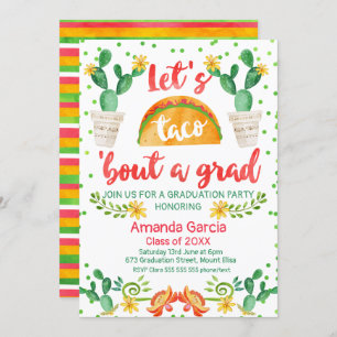 Fiesta Taco Bout A Afstudeerder Party Invitation Kaart