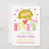 Fiesta Taco Bout a Baby Girl Shower Invitation (Devant)