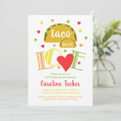 Fiesta Taco Bout Amour Baby shower Invitation (Debout devant)