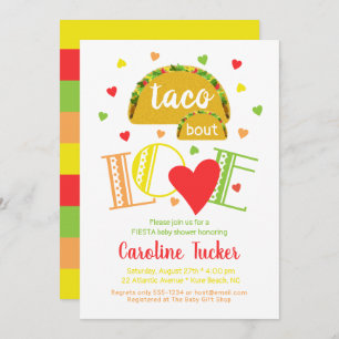 Fiesta Taco Bout Amour Baby shower Invitation