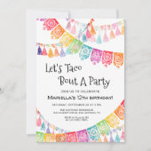 Fiesta Taco Bout Party Birthday Invitation (Devant)