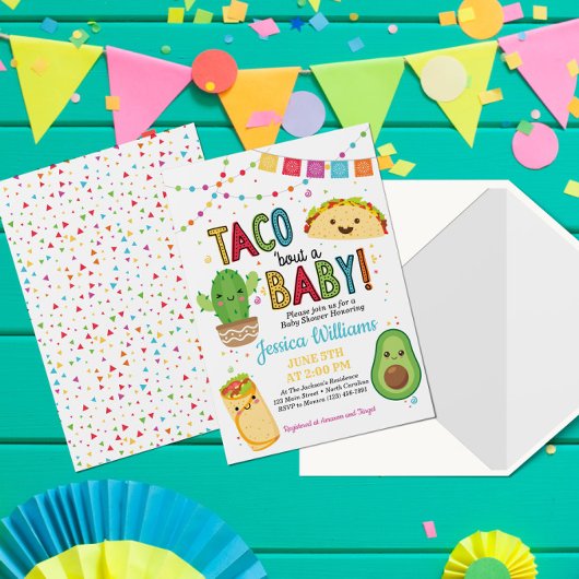 Fiesta Taco Bout Une Invitation Baby shower
