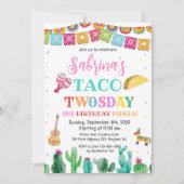 Fiesta Taco Deux Jours 2e Anniversaire Invitation (Devant)