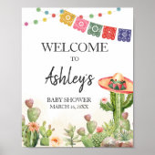 Fiesta Taco 'Over Baby shower Welkom Poster (Voorkant)