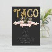 Fiesta Taco Over Liefde Perfect Paar Douche Kaart (Staand voorkant)