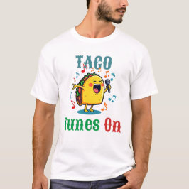 Fiesta Taco Zingende Mexicaanse Taco Cartoon Outfi T-shirt