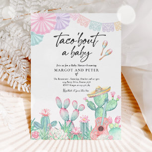 Fiesta Taco'Bout A Baby Cactus Baby shower Kaart