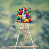 Fiesta Tacos en Tequila Engagement Party Welkom Acryl Bord (Neutraal)