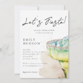 Fiesta Tequila Waterverf Bruidsdouche Uitnodiging (Voorkant)