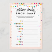 Fiesta thema emoji afbeelding boeken baby shower s programma (Voorkant)