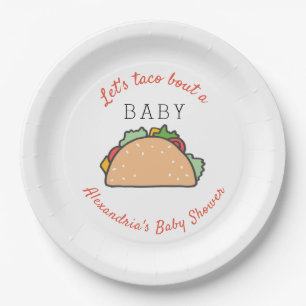 Fiesta Theme Let's Taco Bout a Baby shower Papieren Bordje