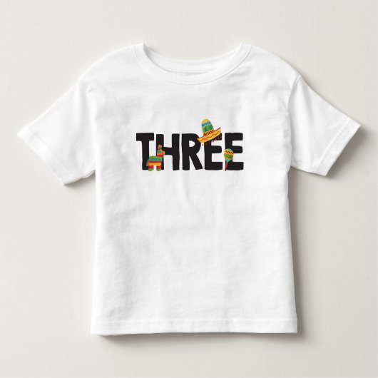 Fiesta Third Birthday Shirt (Voorkant)