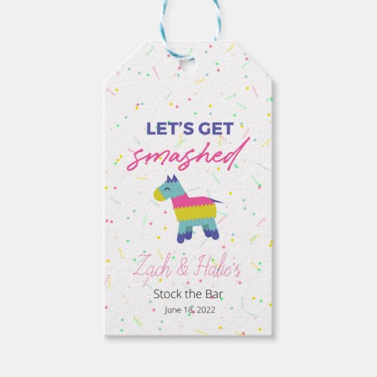 Fiesta ThMED Drink Labels Cadeaulabel (Voorkant)