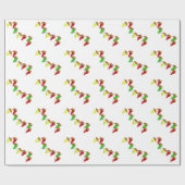 Fiesta tijd! Dansende chili pepers Cadeaupapier (Vlak)