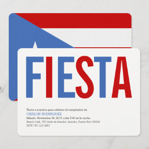 Fiesta : Traditionnel : Invitation Drapeau de Port