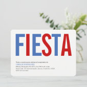 Fiesta : Traditionnel : Invitation Drapeau de Port (Debout devant)