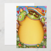 Fiesta Uitnodigingen (Voorkant / Achterkant)