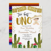 Fiesta Uno Gold Charro Boy Kaart (Voorkant / Achterkant)