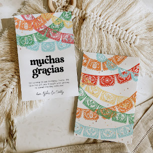 Fiesta Verjaardag Dank u kaarten