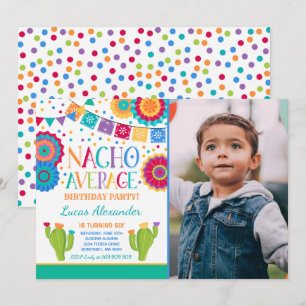 Fiesta Verjaardag Uitnodiging Nacho Gemiddelde Par