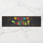 Fiesta Verjaardag Waterfles Etiket (Enkel label)