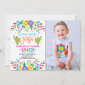 Fiesta verjaardagsuitnodiging Mexicaanse verjaarda Kaart (Voorkant)