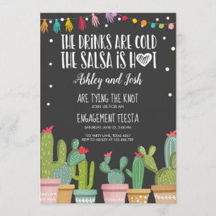 Fiesta Verloving Uitnodiging Vrijgezellenfeesten p