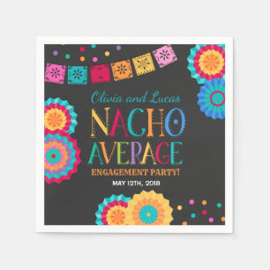 Fiesta verlovingsfeest servet Nacho gemiddeld fees