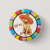 Fiesta Vizsla Pinback Button (Voorkant)