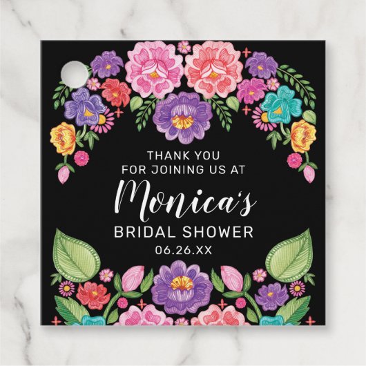 Fiesta-Vrijgezellenfeest Bedankjes Labels (Voorkant)