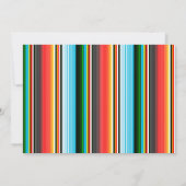 Fiesta vrijgezellenfeest met reisuitnodiging kaart (Achterkant)