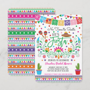 Fiesta Vrijgezellenfeest / No Time for Siesta Mexi Kaart