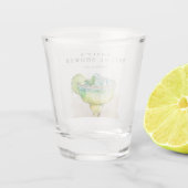 Fiesta Watercolor Bruiloftsfeest Shot Glas (Achterkant)