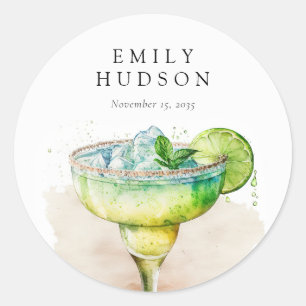 Fiesta Waterverf Vrijgezellenfeest Ronde Sticker