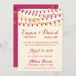 Fiesta Wedding Invitation Colorful Mexican Party Kaart