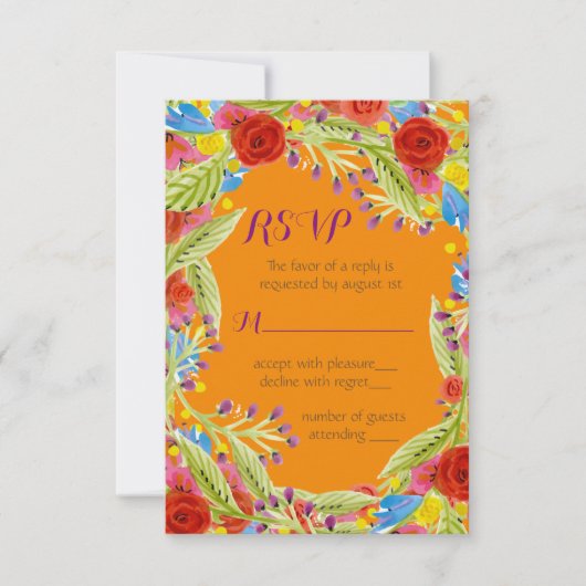 Fiesta Wedding RSVP (Voorkant)