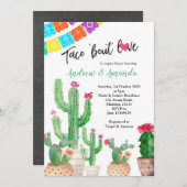 Fiesta Wedding shower Invitation Couples (Devant / Derrière)