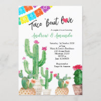 Fiesta Wedding shower Invitation Couples