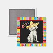 Fiesta Weimaraner Magnet (Recto/Verso)