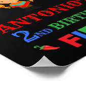 Fiesta welkomstpartijbord First fiesta mexican boy Poster (Hoek)