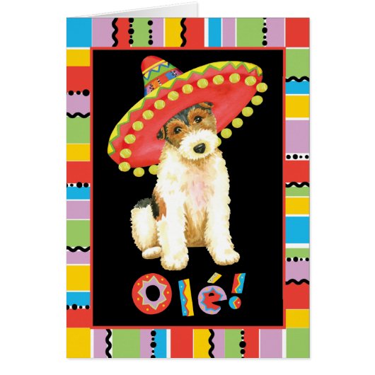 Fiesta Wire Fox Terrier Kaart (Voorkant)