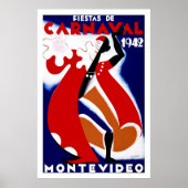 Fiestas de Carnaval ~ Montevideo Poster (Voorkant)